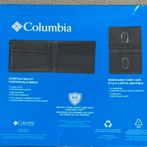 Columbia - Men’s Genuine Leather Slimfold Wallet - Picture 2 of 4